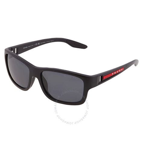 prada sps 01w|Prada Linea Rossa Polarized Dark Grey Rectangular Men's.